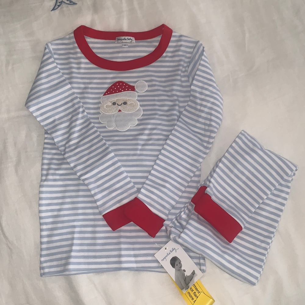 Magnolia Baby Santa pajamas Sz 6